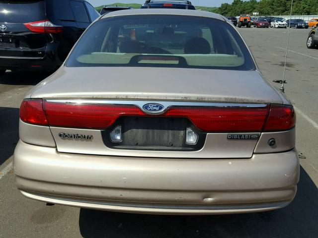 3FAFP6631WM128172 - 1998 FORD CONTOUR LX TAN photo 9