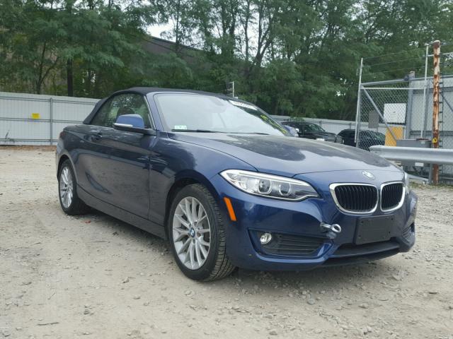 WBA1K7C5XFV472651 - 2015 BMW 228 XI BLUE photo 1