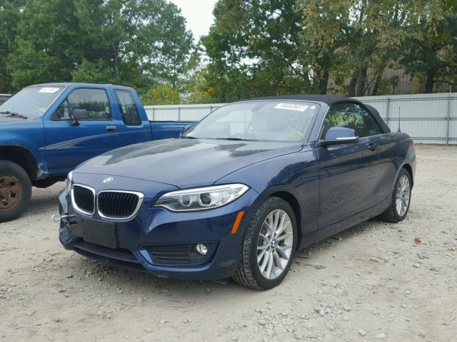 WBA1K7C5XFV472651 - 2015 BMW 228 XI BLUE photo 2