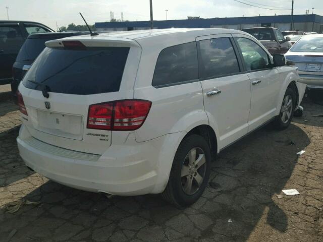 3D4GG57V69T603532 - 2009 DODGE JOURNEY SX WHITE photo 4