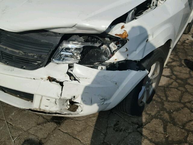 3D4GG57V69T603532 - 2009 DODGE JOURNEY SX WHITE photo 9