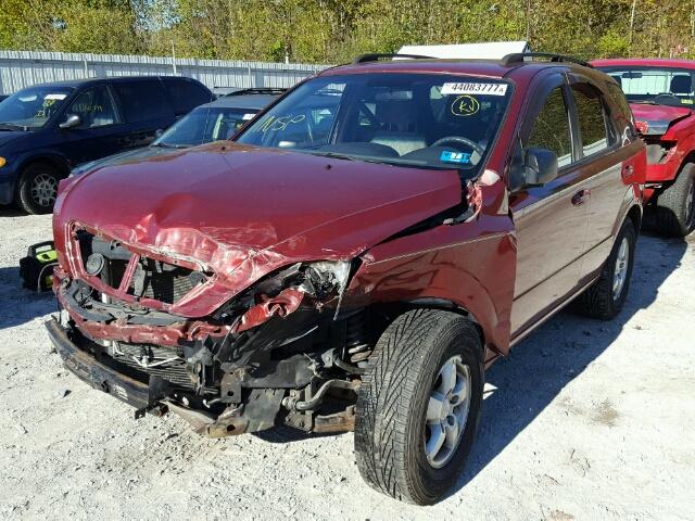 KNDJC735085780270 - 2008 KIA SORENTO EX MAROON photo 2