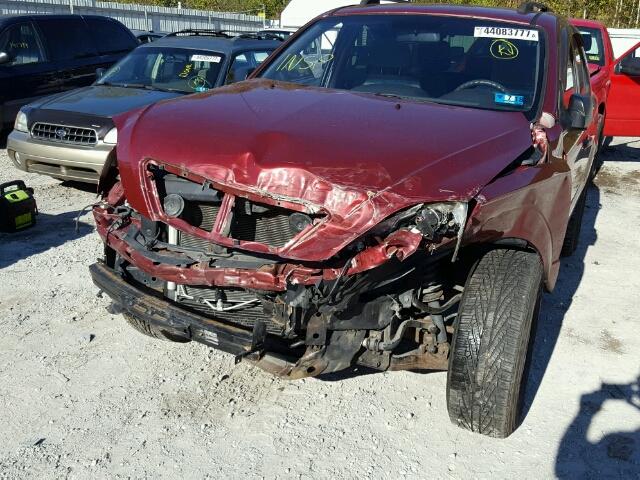 KNDJC735085780270 - 2008 KIA SORENTO EX MAROON photo 9