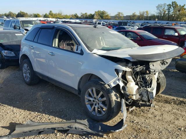 2FMDK3JC2BBB67155 - 2011 FORD EDGE SEL WHITE photo 1