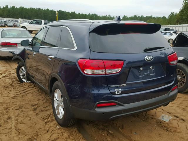 5XYPG4A54HG301355 - 2017 KIA SORENTO LX BLUE photo 3