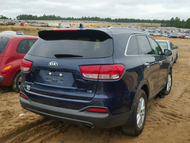 5XYPG4A54HG301355 - 2017 KIA SORENTO LX BLUE photo 4