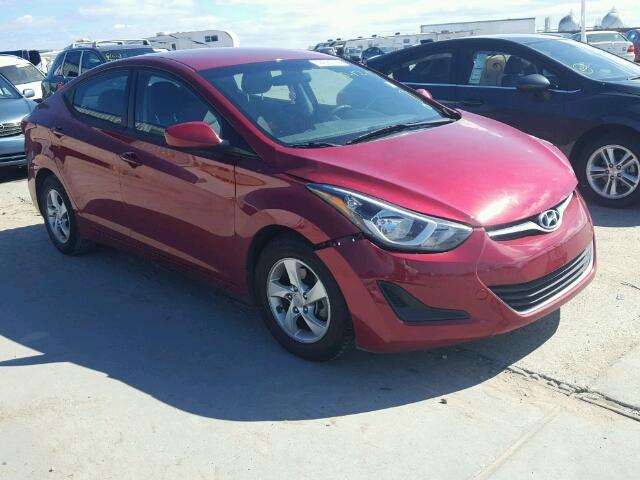 5NPDH4AE1FH651841 - 2015 HYUNDAI ELANTRA SE RED photo 1