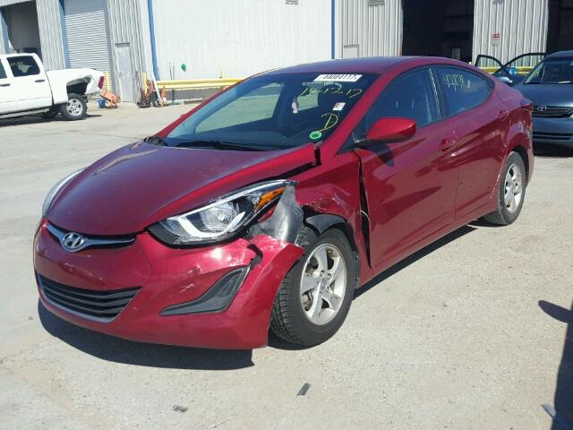 5NPDH4AE1FH651841 - 2015 HYUNDAI ELANTRA SE RED photo 2