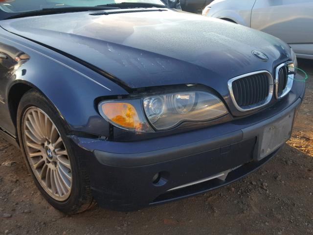 WBAEV53463KM24758 - 2003 BMW 330 I BLUE photo 9