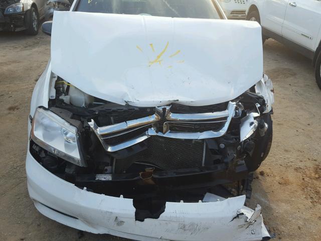 1C3CDZAB2EN151006 - 2014 DODGE AVENGER SE WHITE photo 7