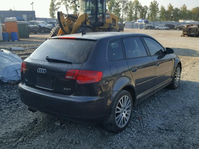 WAUNE78P28A179629 - 2008 AUDI A3 2.0 PRE CHARCOAL photo 4