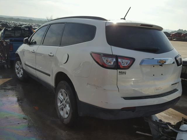 1GNKRFED3DJ211651 - 2013 CHEVROLET TRAVERSE L WHITE photo 3