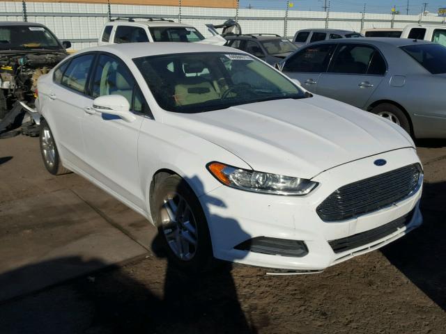 3FA6P0HR9DR250194 - 2013 FORD FUSION SE WHITE photo 1