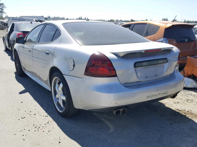 2G2WR554471205171 - 2007 PONTIAC GRAND PRIX Сріблястий фото 3