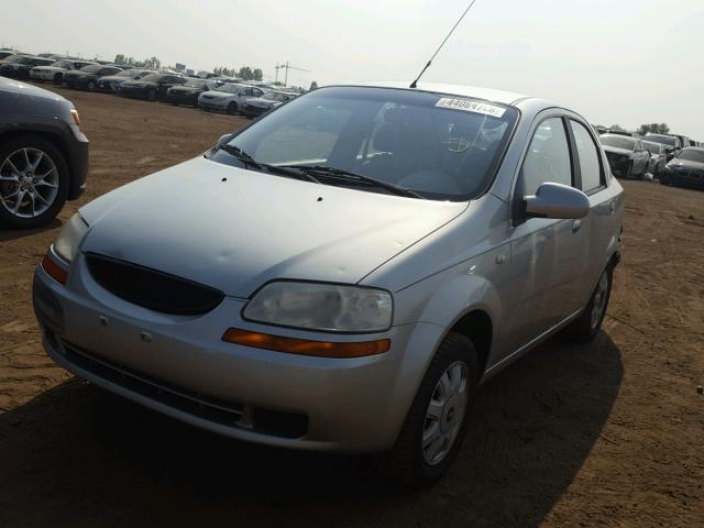 KL1TD52685B444066 - 2005 CHEVROLET AVEO BASE Արծաթագույն լուսանկար 2