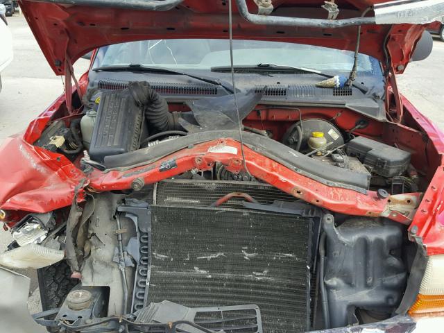 1B7GL23X7VS108539 - 1997 DODGE DAKOTA RED photo 7