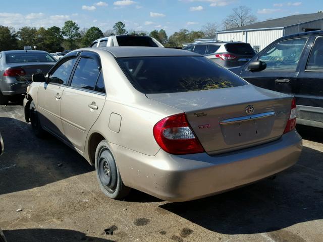 4T1BE32K63U701547 - 2003 TOYOTA CAMRY LE/X BEIGE photo 3