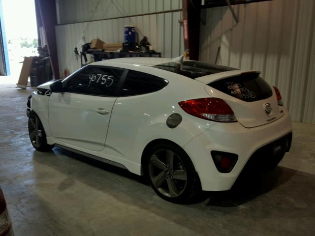 KMHTC6AE3FU236107 - 2015 HYUNDAI VELOSTER WHITE photo 3