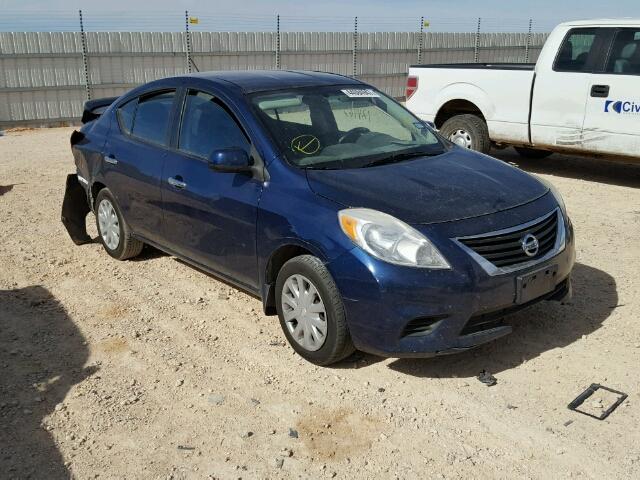 3N1CN7APXDL870689 - 2013 NISSAN VERSA S BLUE photo 1