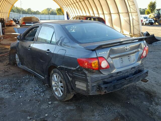 2T1BU4EE6AC443818 - 2010 TOYOTA COROLLA BA GRAY photo 3