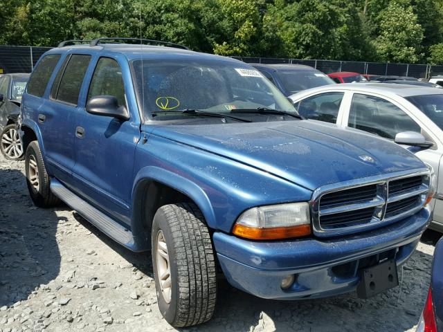 1D4HS58Z23F626568 - 2003 DODGE DURANGO SL BLUE photo 1