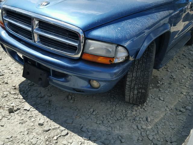 1D4HS58Z23F626568 - 2003 DODGE DURANGO SL BLUE photo 9