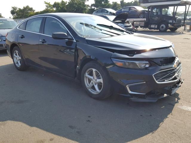 1G1ZB5STXGF290480 - 2016 CHEVROLET MALIBU LS BLACK photo 1
