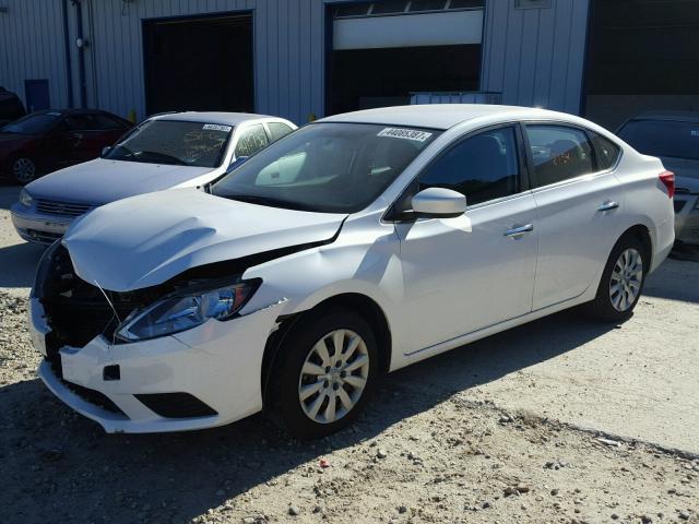 3N1AB7AP0HY263094 - 2017 NISSAN SENTRA WHITE photo 2