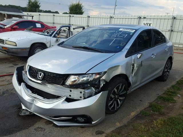 2HGFB2F94FH528152 - 2015 HONDA CIVIC EXL 银色 照片 2