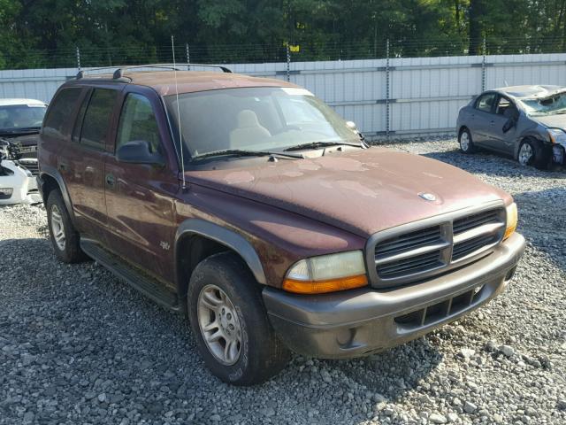 1B4HR38N52F142108 - 2002 DODGE DURANGO SP BURGUNDY photo 1