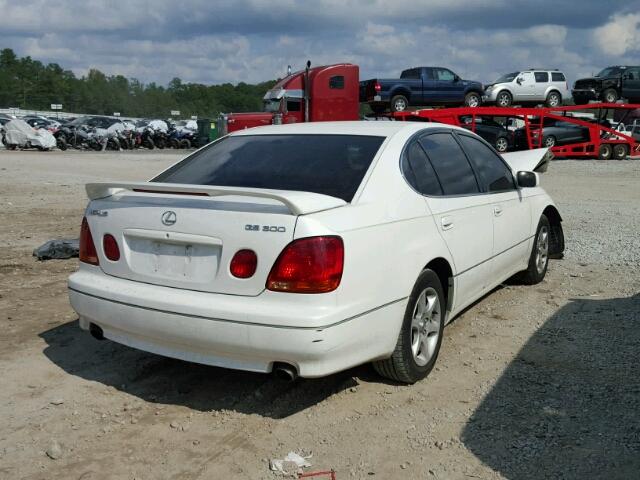 JT8BD69S730180603 - 2003 LEXUS GS 300 WHITE photo 4