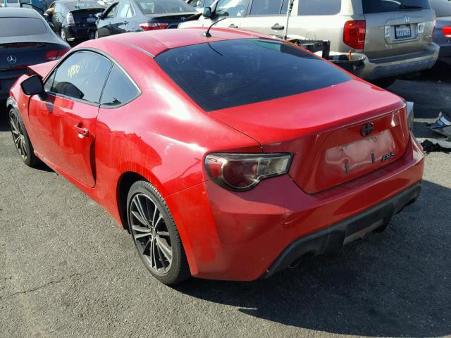 JF1ZNAA11D2706450 - 2013 TOYOTA SCION FR-S წითელი ფოტო 3