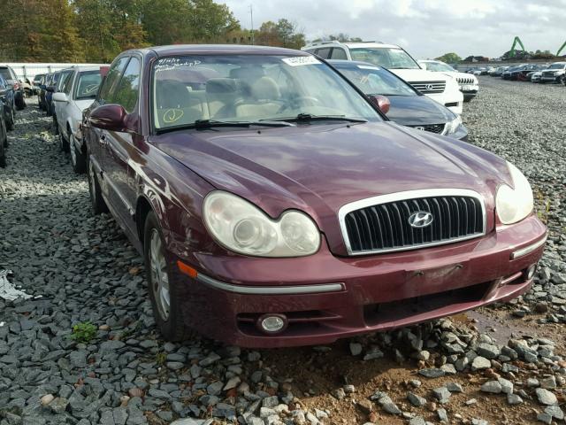 KMHWF35H94A934582 - 2004 HYUNDAI SONATA GLS RED photo 1