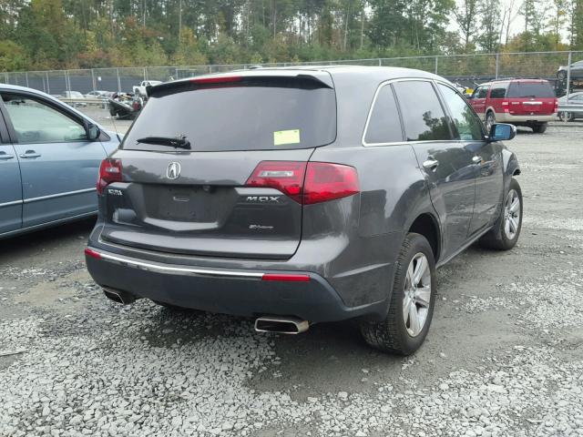 2HNYD2H32CH546729 - 2012 ACURA MDX TECHNO GRAY photo 4