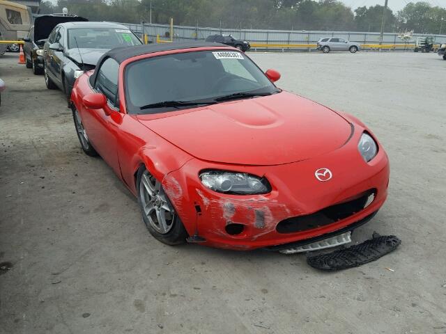 JM1NC25F670125925 - 2007 MAZDA MX-5 MIATA RED photo 1