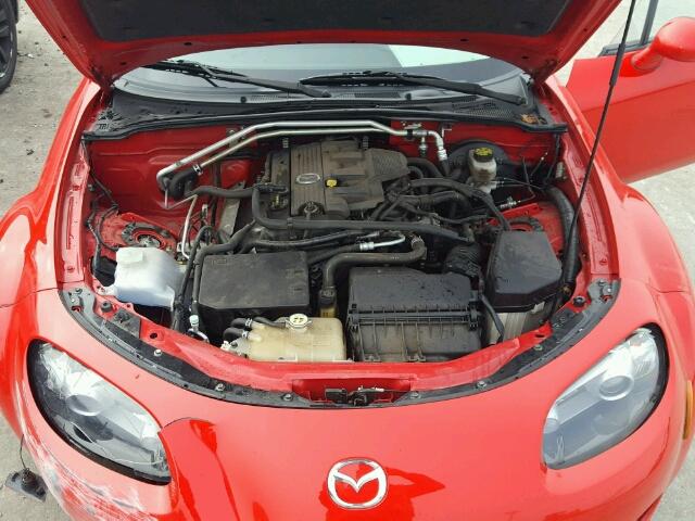 JM1NC25F670125925 - 2007 MAZDA MX-5 MIATA RED photo 7