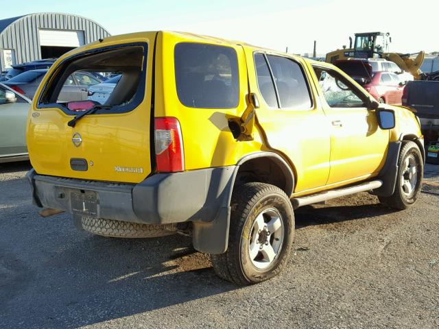 5N1ED28Y74C614009 - 2004 NISSAN XTERRA XE YELLOW photo 4