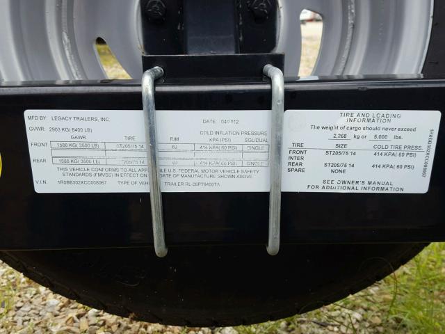 1R0BB302XCC008067 - 2012 ALLOY TRAILER PONTOONTR BLACK photo 10