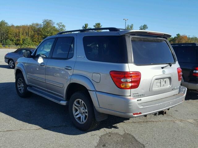 5TDBT48A33S138346 - 2003 TOYOTA SEQUOIA LI SILVER photo 3