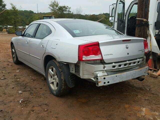 2B3CA3CV9AH210534 - 2010 DODGE CHARGER SX SILVER photo 3