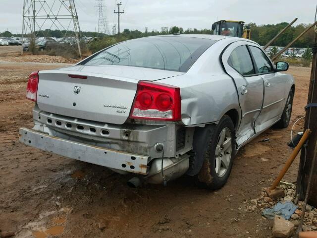 2B3CA3CV9AH210534 - 2010 DODGE CHARGER SX SILVER photo 4