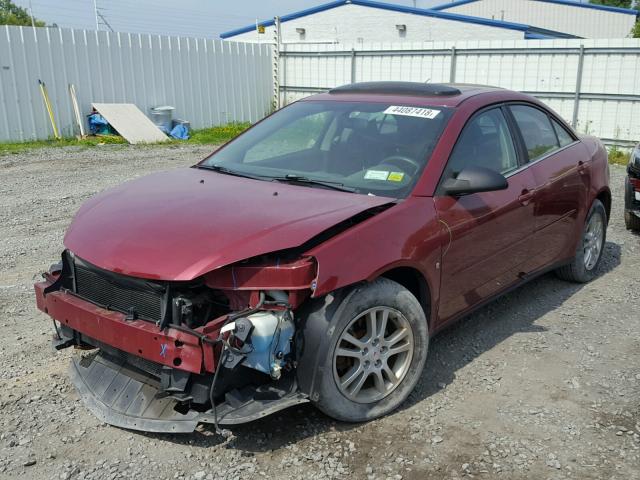 1G2ZG528754117632 - 2005 PONTIAC G6 BURGUNDY photo 2