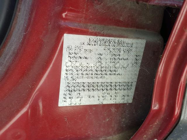 4F2CZ96123KM06006 - 2003 MAZDA TRIBUTE ES 红色 照片 10