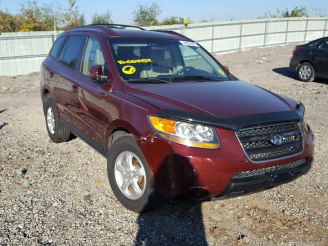 5NMSG73D87H064454 - 2007 HYUNDAI SANTA FE G RED photo 1