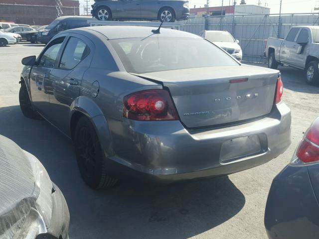 1C3CDZAB5CN115369 - 2012 DODGE AVENGER SE CHARCOAL photo 3