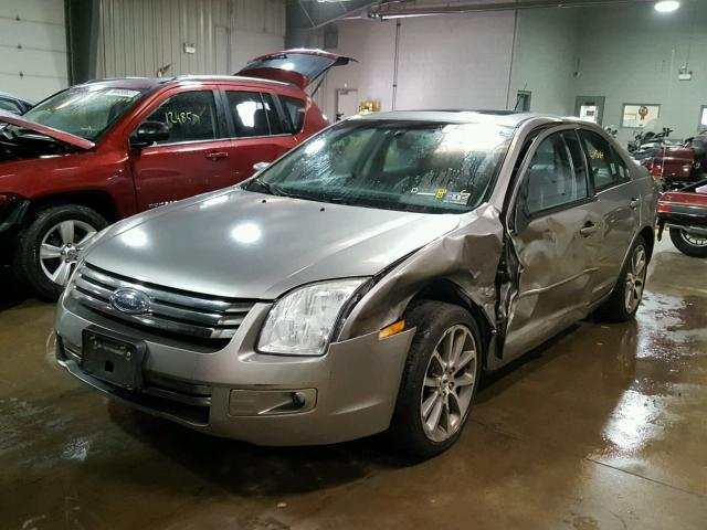 3FAHP07109R189748 - 2009 FORD FUSION SILVER photo 2