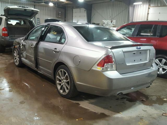 3FAHP07109R189748 - 2009 FORD FUSION SILVER photo 3