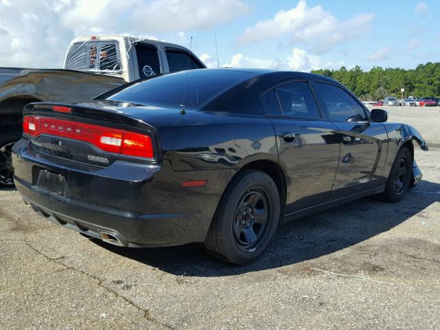 2C3CDXAT2DH592672 - 2013 DODGE CHARGER PO BLACK photo 4