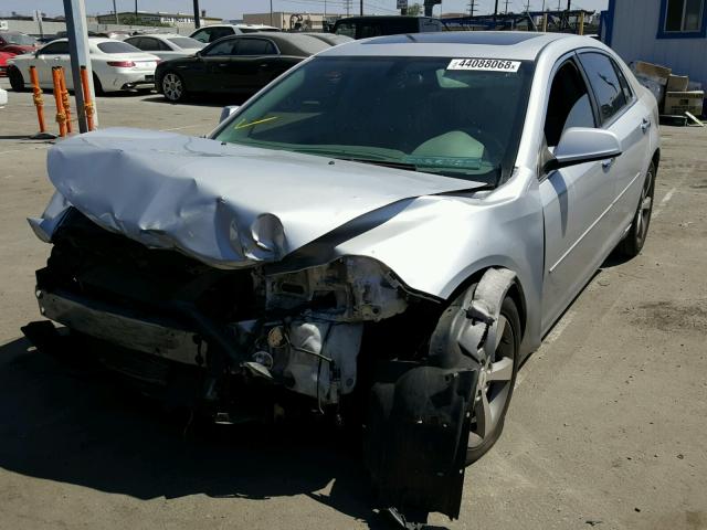 1G1ZC5E09CF113587 - 2012 CHEVROLET MALIBU 1LT ვერცხლისფერი ფოტო 2