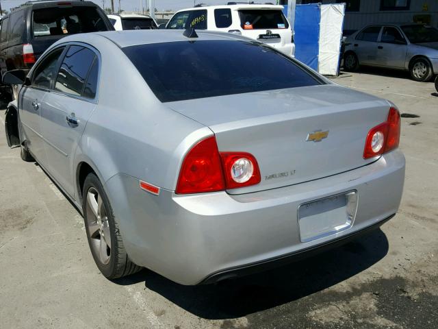 1G1ZC5E09CF113587 - 2012 CHEVROLET MALIBU 1LT ვერცხლისფერი ფოტო 3